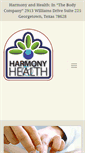 Mobile Screenshot of harmonyandhealth.com